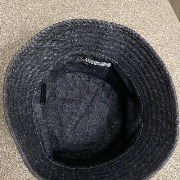 Prada Re-Nylon and denim reversible bucket hat - Picture 8 of 8